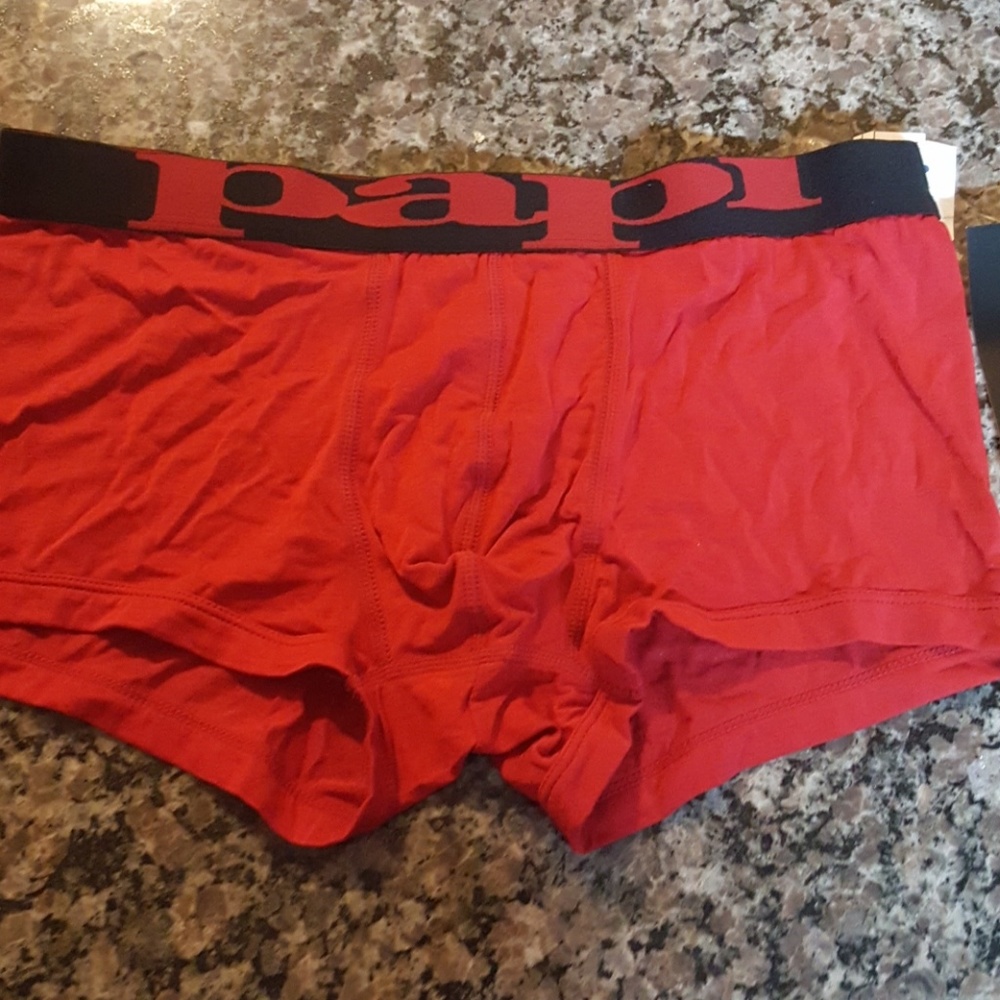 Papi red large 93% modal and 7 % spandex brief new w tags